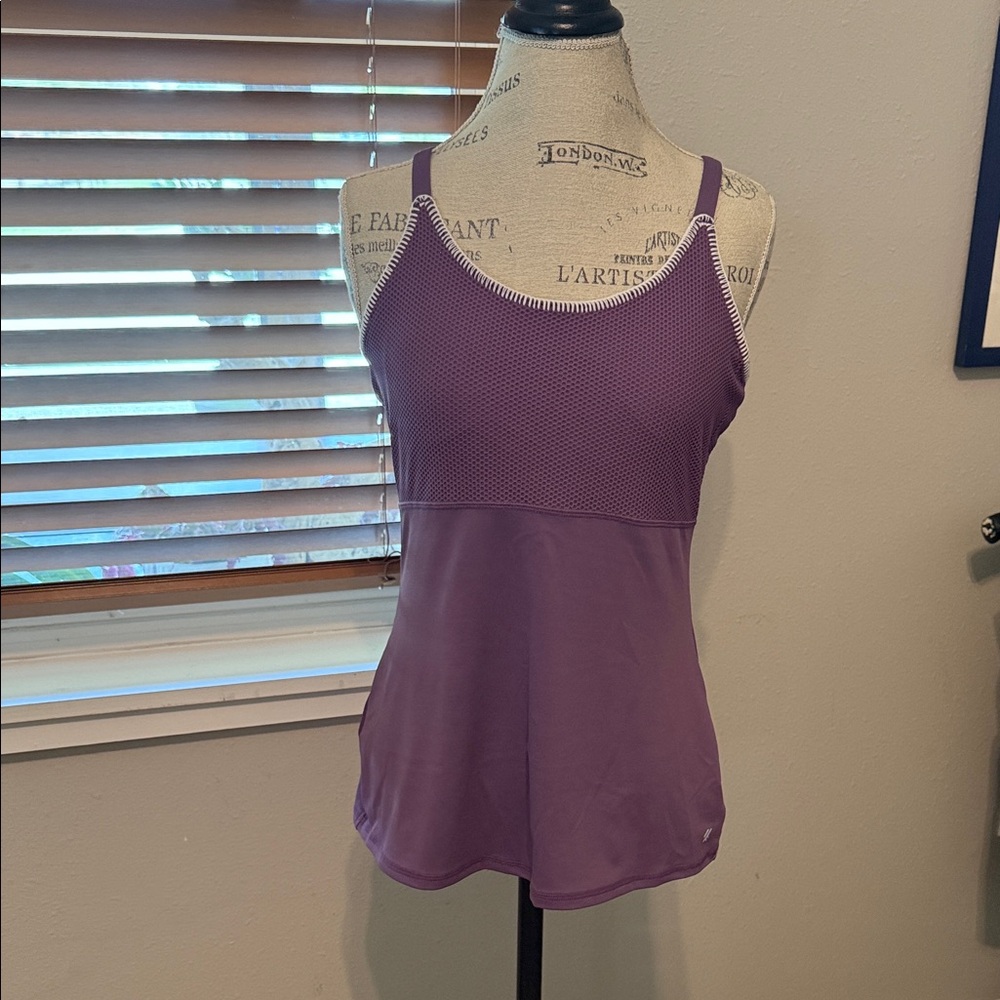 Kyodan Dusty Plum Workout Tank with Breathable Mesh